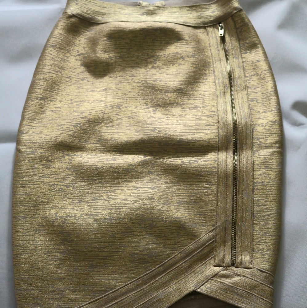 New Gold  bandage skirt (S)